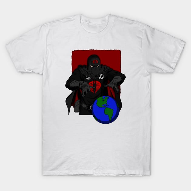 Cobra Commander - Black Shaded T-Shirt by BigOrangeShirtShop